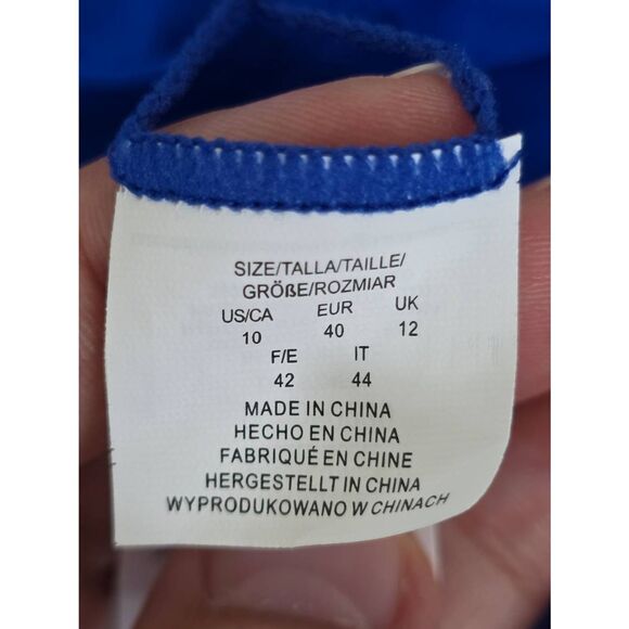 Mimi Flamingo One Piece Swimsuit Size 10 Willow Halter Blue V-Neck NEW - Picture 6 of 6